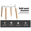 Asta Dining Chairs Set of 2 White Stackable Chairs