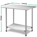 Kitchen Bench (RE) Stainless Steel Commercial or Home Use 91x61/122x61/ 152x61 (cm)
