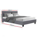 Neon Grey QUEEN / DOUBLE/ KING SINGLE/ SINGLE Bed Frame Linen Fabric