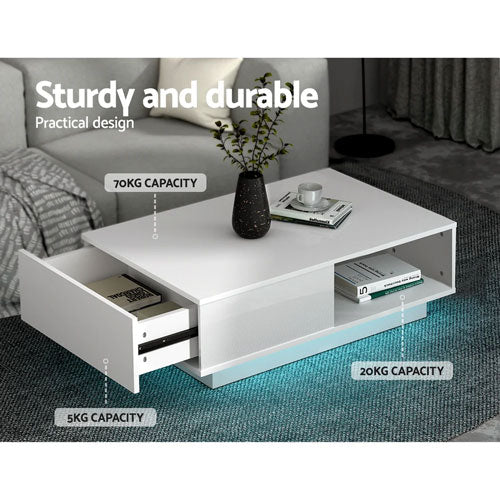 Kubin LED Coffee Table L95 x W55 (cm)