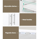 Anna 2-Door White Wardrobe Cupboard H180 x W75 x D40 (cm)