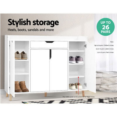 Annie Shoes Cabinet Shoes Rack Organizer Storage Cupboard L120xH91xW32 (cm)