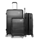LINE Black Suitcase 20" 24" 28" TSA Lock 360 Degree Wheels Luggage