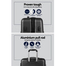 LINE Black Suitcase 20" 24" 28" TSA Lock 360 Degree Wheels Luggage