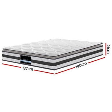 Norbo 21cm Thick Medium Firm 6.0 SINGLE/ KING SINGLE/ DOUBLE/ QUEEN Pillow Top Mattress Pocket Spring