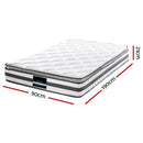 Norbo 21cm Thick SOFT 6.0 SINGLE/ KING SINGLE/ DOUBLE/ QUEEN Pillow Top Mattress Pocket Spring