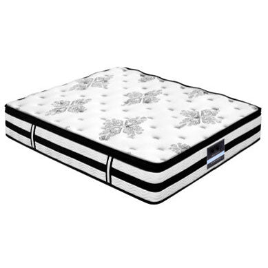 Alga 34cm Thick Medium Firm SINGLE/ KING SINGLE/ DOUBLE/ QUEEN Mattress Euro Top Pocket Spring