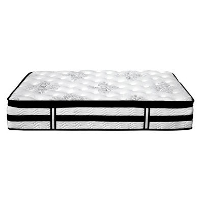 Alga 34cm Thick Medium Firm SINGLE/ KING SINGLE/ DOUBLE/ QUEEN Mattress Euro Top Pocket Spring