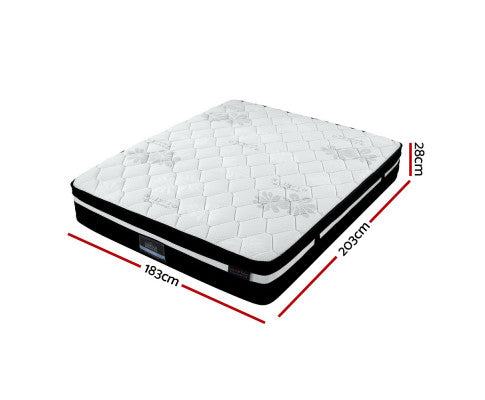 Regina 28cm Thick EXTRA FIRM 9.0 QUEEN/ KING Mattress Euro Top Pocket Spring