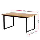 Mona 6-Seater Dining Table L150 x W90 x H76 (cm) Wooden Kitchen Table