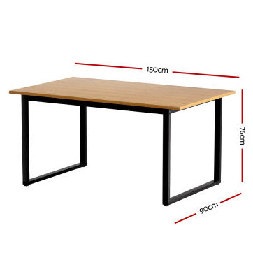 Mona 6-Seater Dining Table L150 x W90 x H76 (cm) Wooden Kitchen Table