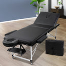 Portable Massage Table 3 Fold 60cm Wide Aluminum Frame