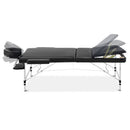 Portable Massage Table 3 Fold 70cm Wide Aluminum Frame