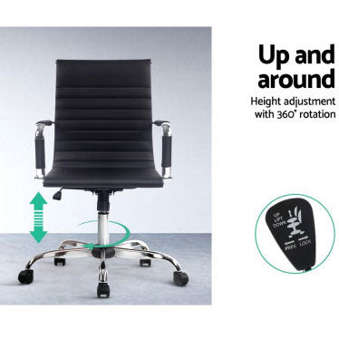 OCHAIR Office Study Chair Black Color