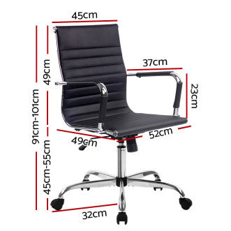 OCHAIR Office Study Chair Black Color