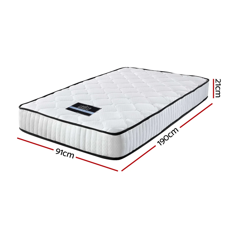Python 21cm Thick SOFT 5.0 SINGLE/ KING SINGLE/ DOUBLE/ QUEEN Mattress Pocket Spring