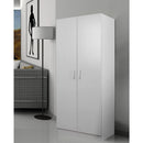 Hana 2-Door White Wardrobe - H191.5 x W80 x D52 (cm)