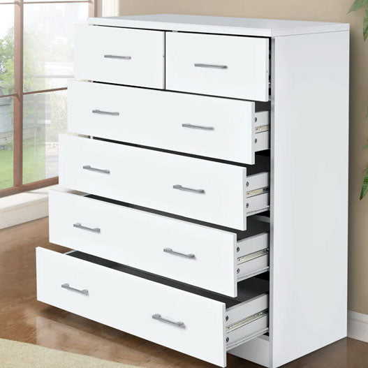 Mona Tallboy Chest of 6 Drawers Storage Cabinet