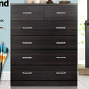 Mona Tallboy Chest of 6 Drawers Storage Cabinet