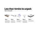 Python 21cm Thick SOFT 5.0 SINGLE/ KING SINGLE/ DOUBLE/ QUEEN Mattress Pocket Spring