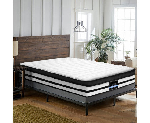 Rostall 27cm Thick Medium Firm 5.0 QUEEN Mattress Euro Top Pocket Spring
