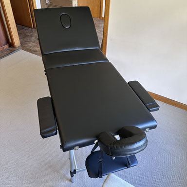 Portable Massage Table 3 Fold 80cm Wide Aluminum Frame