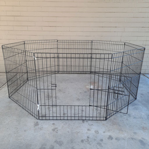 Foldable Pet Playpen, 61cm/24" Height, 8 Panel Fence for Dog Puppy Rabbit