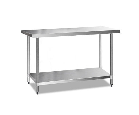 Kitchen Bench Food Preparation Table Stainless Steel 61x61/ 76x76/ 122x61/ 152x61/ 183x61/ 183x76 (cm)