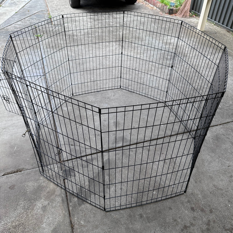 Foldable Pet Playpen, 91cm/36" Height, 8 Panel Fence for Dog Puppy Rabbit