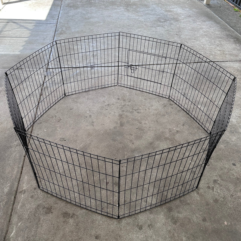 Foldable Pet Playpen, 76cm/30" Height, 8 Panel Fence for Dog Puppy Rabbit